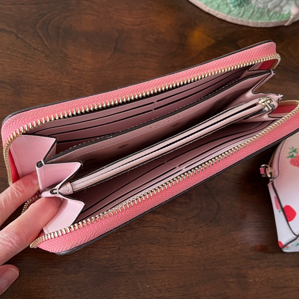 Kate Spade Strawberry Wallet and Pouch Set of 2 - Picture 3 of 4
